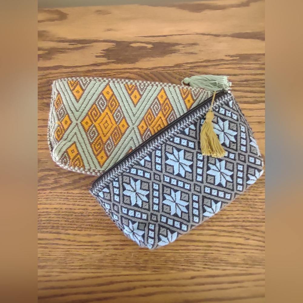 Hand Loomed Cosmetic Coin Bag